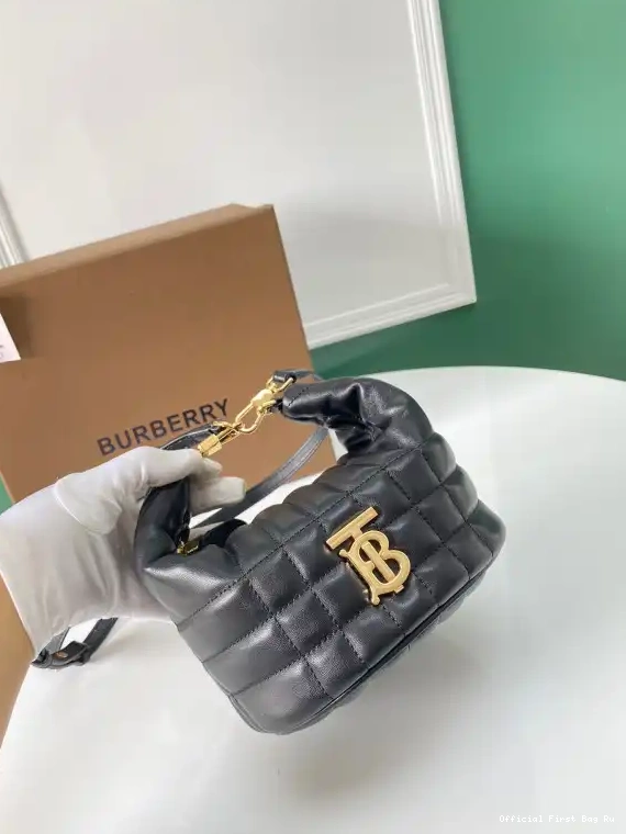 Official FirstBag Ru Crescent Lola Small Bag Quilted BURBERRY Lambskin 0518